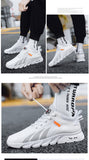 Summer Men's Shoes Breathable Fly Woven Lace Up Shallow Mouth Soft Strong Running Shoes Casual Sports Mart Lion   