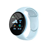 D18 Pro Smart Watch Men Women Bluetooth Fitness Tracker Bracelet Sport Heart Rate Blood Pressure Kids Smartwatch for IOS Android Mart Lion Sky Blue  