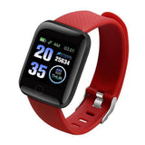 Multifunctional Smart Watch Women Men's  Bluetooth Connected Phone Music Fitness Sports Bracelet Sleep Monitor Y68 Smartwatch D20 Mart Lion Red 116Plus  