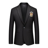 Men's Blazer Casual Steampunk Jacket Luxury Art Print Terno Social Masculino Homme Mart Lion 226 Asian L 55kg-63kg 