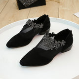 Akexiya Shoes Woman Summer crystal Lace Dress Heels Sandals Square Heeled Pumps Ladies Mart Lion 871 black 34 