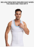  Hot Men's Compression Shirt Slimming Body Shaper Vest Fitness Workout Tank Tops Abs Abdomen Undershirts Body Shaper Mart Lion - Mart Lion