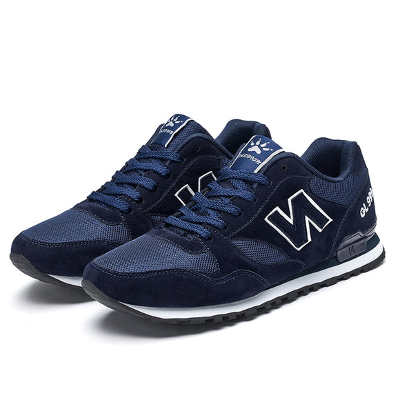 Men's Sneakers Artificial Leather Casual Shoes Breathable Tennis Zapatillas Hombre Mart Lion 2603-mesh-blue 6.5 