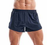  Men's Underwear Boxer Shorts Cotton Split Side Ultra Shorts Casual Sleep Bottoms Pajamas Underpants Lounge Home Sleepwear Mart Lion - Mart Lion