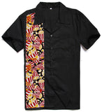 50s Rockabilly Shirts Men's Vintage Punk Rave Rock-n-roll Apparel Short Sleeve Funny Printed Rock Casual Hip Hop