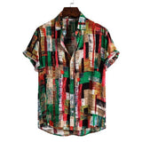 Summer Men's Beach Hawaiian Shirts Casual Vacation Street Short Sleeve Street Shirts Tops Mart Lion E905757A XXL China