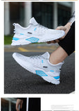 Sports Shoes Men's Fly Woven Mesh Breathable Lace-up Leisure Running Korean Students Cross-border Mart Lion   