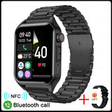 Smart Watch Men's Screen Always Display The Time Bluetooth Call IP68 Waterproof Women For Huawei Mart Lion Steel  Black  