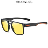 JackJad Outdoors Sports Square Shield Style Polarized TR90 Sunglasses Men's Women Brand Design Shades 3045 Mart Lion C2 Polarized 