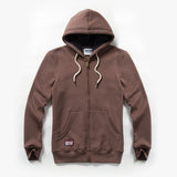 Solid Color Hoodie Men's Zip Up Long Sleeve Oversized Jacket Coat Harajuku Gothic Hooded Sweatshirt Teen Mart Lion Brown M 
