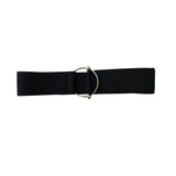Belts For Women Black Simple Waist Casual Elastic Ladies Band Round Buckle Decoration Coat Sweater Dress Accessories Mart Lion Black One Size 