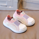 Girls Boys Casual Shoes Infant Toddler Baby Kids Non-slip Soft Bottom Stitching Color Sneakers Mart Lion pink 21 