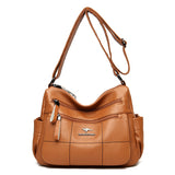 Leather Handbags Women Designer Female Waterproof Shoulder Crossbody Messenger Bags Mart Lion Yellow  