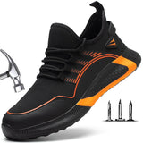 Lightweight Work Safety Shoes Man Breathable Sports Safety Work Boots S3 Anti-Smashing Anti-iercing Mart Lion   