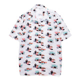 Men's Hawaiian Shirt Casual Colorful Printed Beach Aloha Short Sleeve Camisa Hawaiana Hombre Mart Lion   