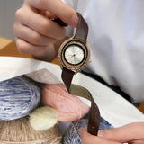 Women Bracelet  Watches Rhinestone Quartz Casual Wrist Girls Relógio Feminino Mart Lion   
