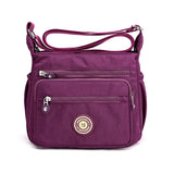 Handbags Nylon Women Single Shoulder Shell Bags Ladies Crossbody Bags Designer Travel Shopper Bags sac a main femme Mart Lion Purple  
