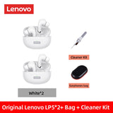 Original Lenovo LP5 Wireless Bluetooth Earbuds HiFi Earphone With Mic Headphones Waterproof Mart Lion White 2 FC Kit Bag China 