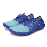 Unisex Sneakers Barefoot Upstream Aqua Shoes Outdoor Beach Water Sports Wading and Creek Gym Runnnig Footwear Mart Lion Blue 26 3.5 