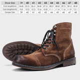 Genuine Leather Men's Boots Style Paratrooper Soft Leather Winter Mart Lion   