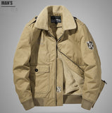  Men's Windbreaker Streetwear Cargo Jacket Winter Thick Warm Coat Fleece Lined Military heated Jackets Cotton Parkas Clothing Mart Lion - Mart Lion