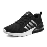 Air Cushion Running Shoes Men's White Sports Outdoor Trainers Lightweight tenis masculino Mart Lion 051 black 38 