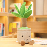 Lifelike Plush Fortune Tree Toy Stuffed Pine Bearded Trees Bamboo Potted Plant Decor Desk Window Decoration Gift for Home Kids Mart Lion green Bearded tree see description 