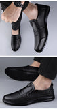 Classic Men Flexible Casual Shoes Sewing Genuine Leather  Breathable Flats Loafers Male Driving Office Mart Lion   