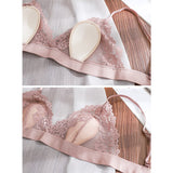 Bra Set Women Lace Thongs Lingerie Underwear Bralette Push Up Tube Tops Bras Panties Suit For Lady 1 Set Mart Lion   