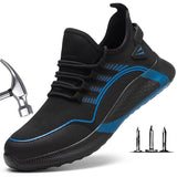  Breathable Lightweight Work Shoes Soft Safety Shoes European Standard Safety Sport Steel-Toed Mart Lion - Mart Lion