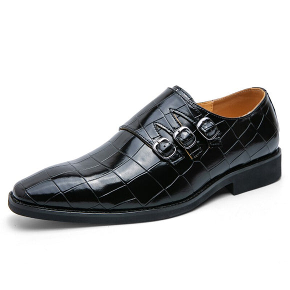 White Dress Shoes Men's Elegant Split Leather Social Oxfords Mart Lion Black 38 