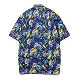 Men's Hawaiian Shirt Casual Colorful Printed Beach Aloha Short Sleeve Camisa Hawaiana Hombre Mart Lion   