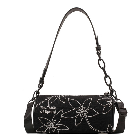  Canvas Luxury Handbags Women Shoulder Bags Designer Tote Barrel-shaped Crossbody Top-handle Mart Lion - Mart Lion