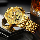 Men's Watch Stainless Steel Quartz Wristwatch Clock Men Casual waterproof watches  reloj mujer Mart Lion   