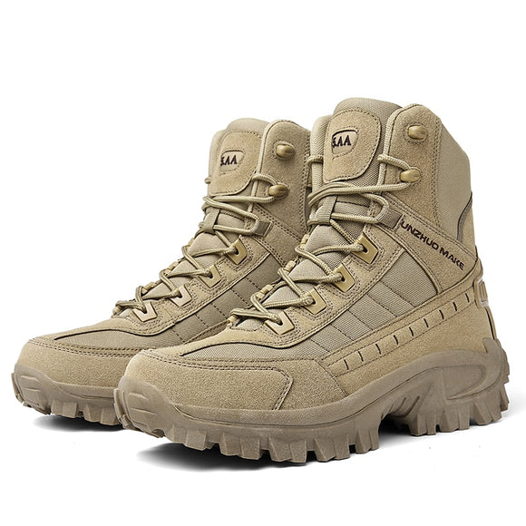 Men's Military Boots Special Force Tactical With Side Zipper Combat Mart Lion   