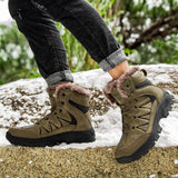 Winter Men‘s Hiking Shoes Outdoor Trekking Boots High Top Mountain Climbing Sneakers Tactical Ankle Boots Mart Lion   