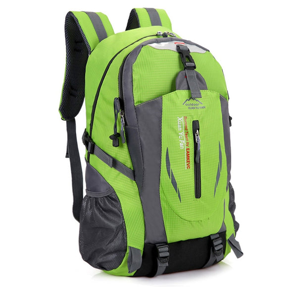 Nylon Waterproof Travel Backpacks 40L Men's Climbing Bags Hiking Cycling Outdoor Sport School Bag Backpack For Women Mart Lion light green 50x35x21cm 