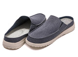 Canvas Slip-ons Gray Slippers Summer Men's Galoshes Breathable Casual Loafer Flat Driving Shoes Mart Lion   