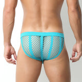 Men's Underwear Ropa Interior Hombre Mesh Gay Briefs Hollow Out Calzoncillos Slip Sissy Underpants Lingerie Solid Cuecas Mart Lion   