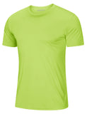 Soft Summer T-shirts Men's Anti-UV Skin Sun Protection Performance Shirts Gym Sports Casual Fishing Tee Tops Mart Lion Fluorescent Green CN L (US M) China