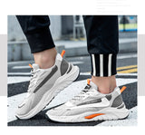 Travel Leisure Autumn Men's Shoes Net Lace Up Student Breathable Running Korean Sports Casual Cross-border Mart Lion   