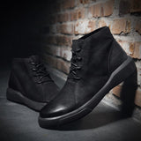 Men's Leather Boots Winter Shoes Leather Ankle Men's Boots Mart Lion   