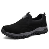 Men's Walking Shoes Wearable Autumn Flats Winter Jogging Sneakers Casual Footwear Zapatos Hombre Mart Lion Black 1506 39 