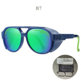 Adult UV400 Vintage Sunglasses Men's Women Retro Sun Glasses Steampunk Goggles Outdoor Sports Running Fishing Eyewear Mart Lion B7  