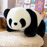 20cm Cute Lying Panda Doll National Treasure Zoo Plush Toy Mart Lion   