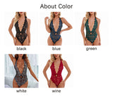  Nightgown Lace One Pieces Deep V Sleepwear For Women See Through Nightwear Female Backless Lingerie Mart Lion - Mart Lion