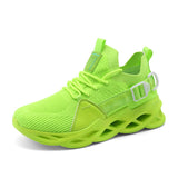 Summer Men's Breathable Running Shoes Blade Running Sneakers Lightweight Mesh Walking Gym Mart Lion g133 green 36 China