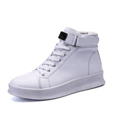 Red Sneakers Men's High top Skateboard Shoes Designer Platform Trainers Leather Sneakers