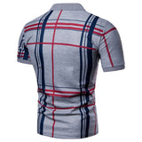 Men's Plaid Polo Shirt Summer Luxury Breathable Classic Casual Tops Short Sleeves Tee Shirt Brands Jerseys Camisa Masculina Mart Lion   