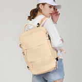 Travel Backpack for Women Casual Rucksack Computer Backpack Multipurpose Daypack USB College Students Backpack for Womens Purple Mart Lion beige  